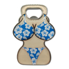 Custom Logo Metal Summer Vacation Keychain Surf Beach Souvenir Bikini Keyring