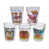 Custom Logo Travel Gift Electroplated Shot Glasses Reindeer Rovaniemi Helsinki Souvenir Finland Shot Glass