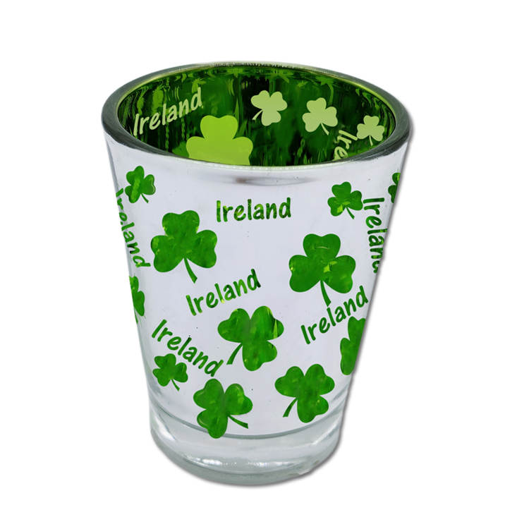 Custom Decal Sublimation St. Patrick Day Gift Ireland Irish Souvenir Shot Glass