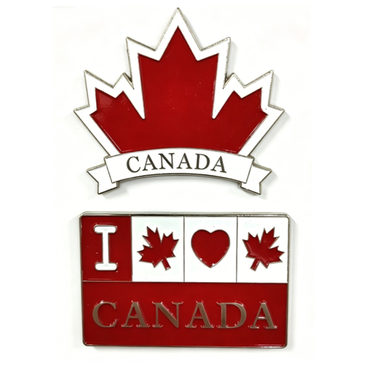 Customized Logo Design Travel Gift Enamel Metal Vancouver Toronto Canada Souvenir Keychain