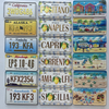 Custom 3D Printed Metal Souvenir Crete Santorini Greece License Plate Fridge Magnet