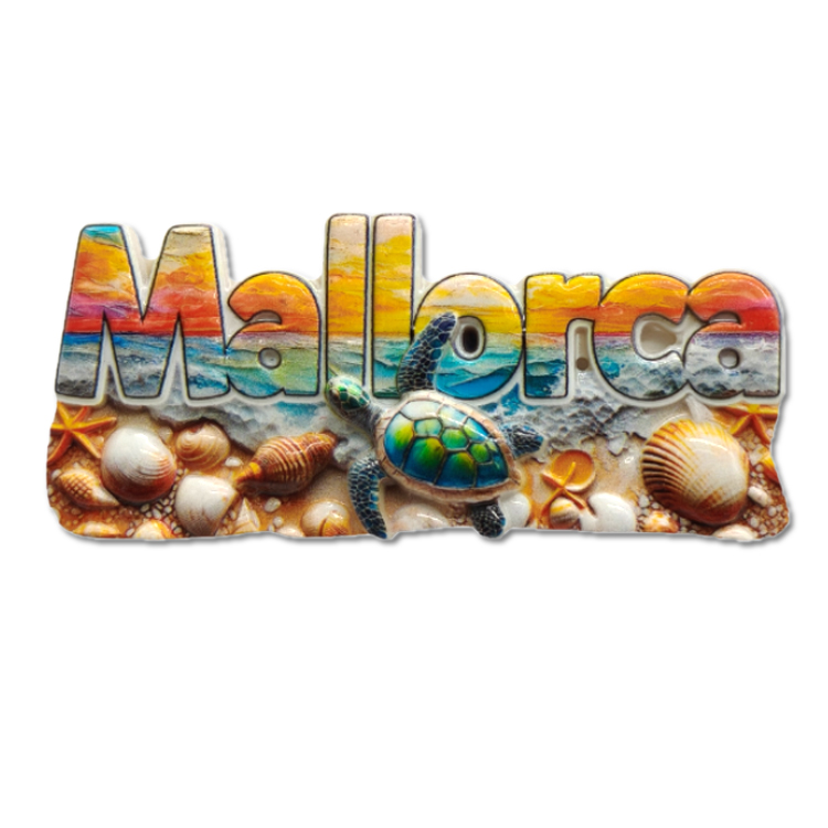 Custom Logo Dolphin Beach Surfboard Resin Printed Refrigerator Magnet Seychelles Souvenir Fridge Magnet