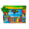 Custom Design Epoxy MDF Wood Turtle Nassau Bahamas Picture Frame Souvenir Bahamas Photo Frame