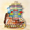 Custom Design MDF Wood Refrigerator Magnet Beach Antalya Turkey Souvenir Fridge Magnet