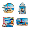 Custom Logo Design Resin Printing Seagull Seal Coastal Magnet Leba Poland Souvenirs Fridge Magnet