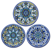 Wholesale Home Decorative Evil Eye Souvenir Gift Ceramic Square Round Shape Evil Eye Coaster
