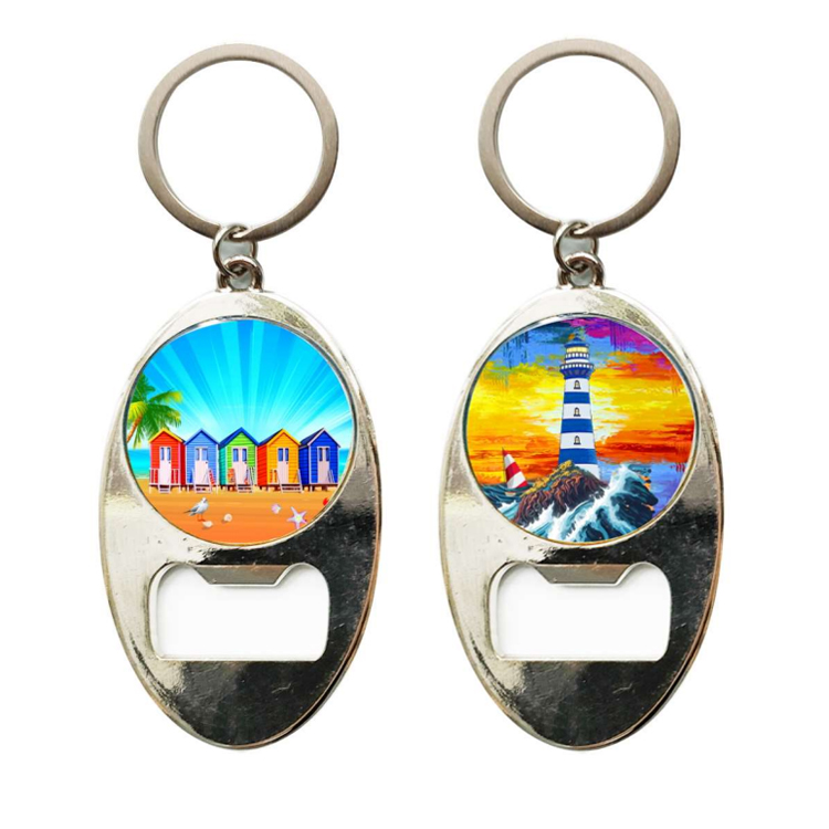 Custom Zinc Alloy Metal Flip Flop Keyring Epoxy Beach Souvenir Slipper Keychain