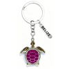 Wholesale Custom logo Alloy Metal Rhinestone Sea Turtle Souvenir Belize Keychain