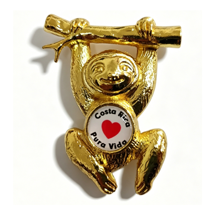 Custom Metal Lucky Cute Animal Costa Rica Souvenirs Sloth Keychain