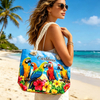 Custom Logo Canvas Summer Souvenir Nassau Bahamas Beach Tote Bag with Rope Handle