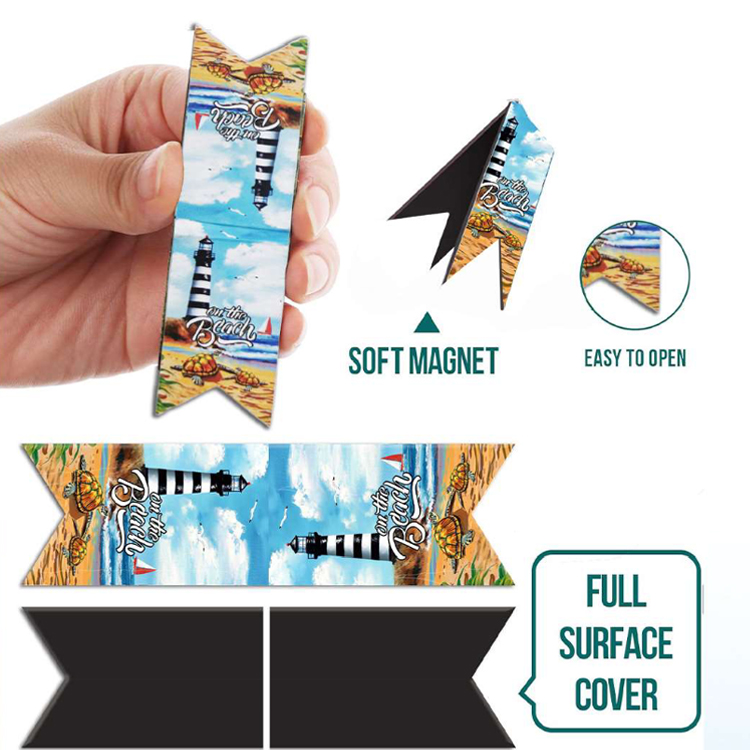 Customized Printing Travel Souvenir Paper Personalized Gift Promotional Bookmarks Custom Magnetic Bookmarks