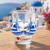 Custom logo Travel Gift Shot Glasses Evil Eye Zakynthos Crete Mykonos Santorini Souvenir Greek Greece Shot Glass