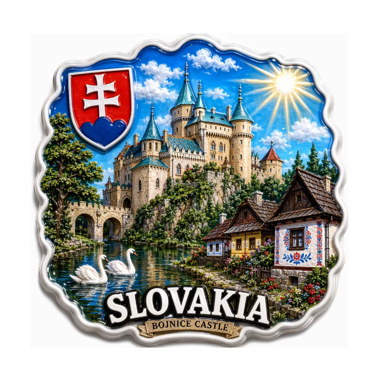 Custom Resin 3D Printing Travel Gift Bratislava Slovakia Souvenir Fridge Magnet
