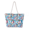 Custom 3D Logo Canvas Large Women Malta Souvenir Beach Bag Malta Bag