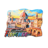 Custom Logo Design Travel Gift Resin Printing Italy Souvenir Lake Como Fridge Magnet