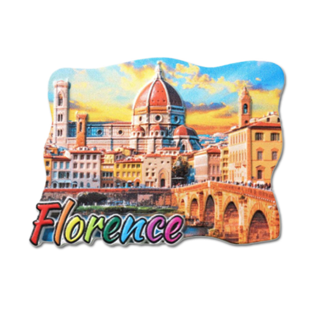 Custom Logo Design Travel Gift Resin Printing Italy Souvenir Lake Como Fridge Magnet